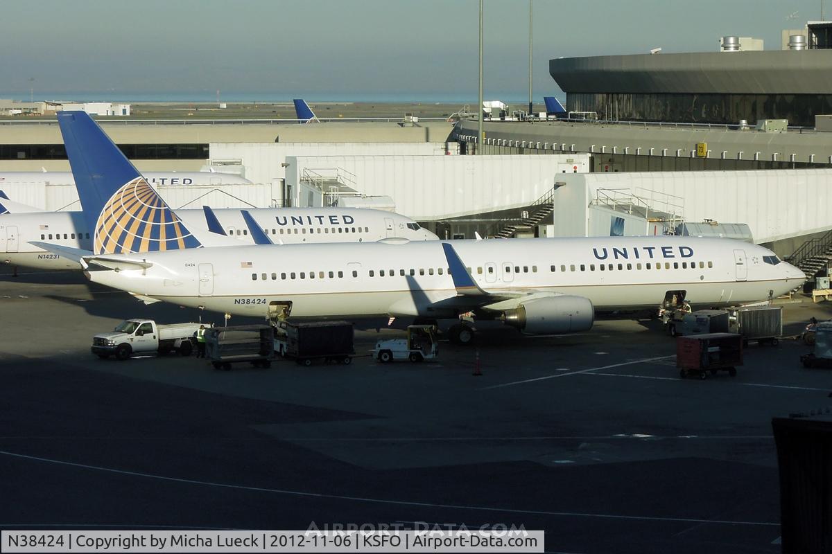 N38424, 2008 Boeing 737-924/ER C/N 37095, At San Francisco