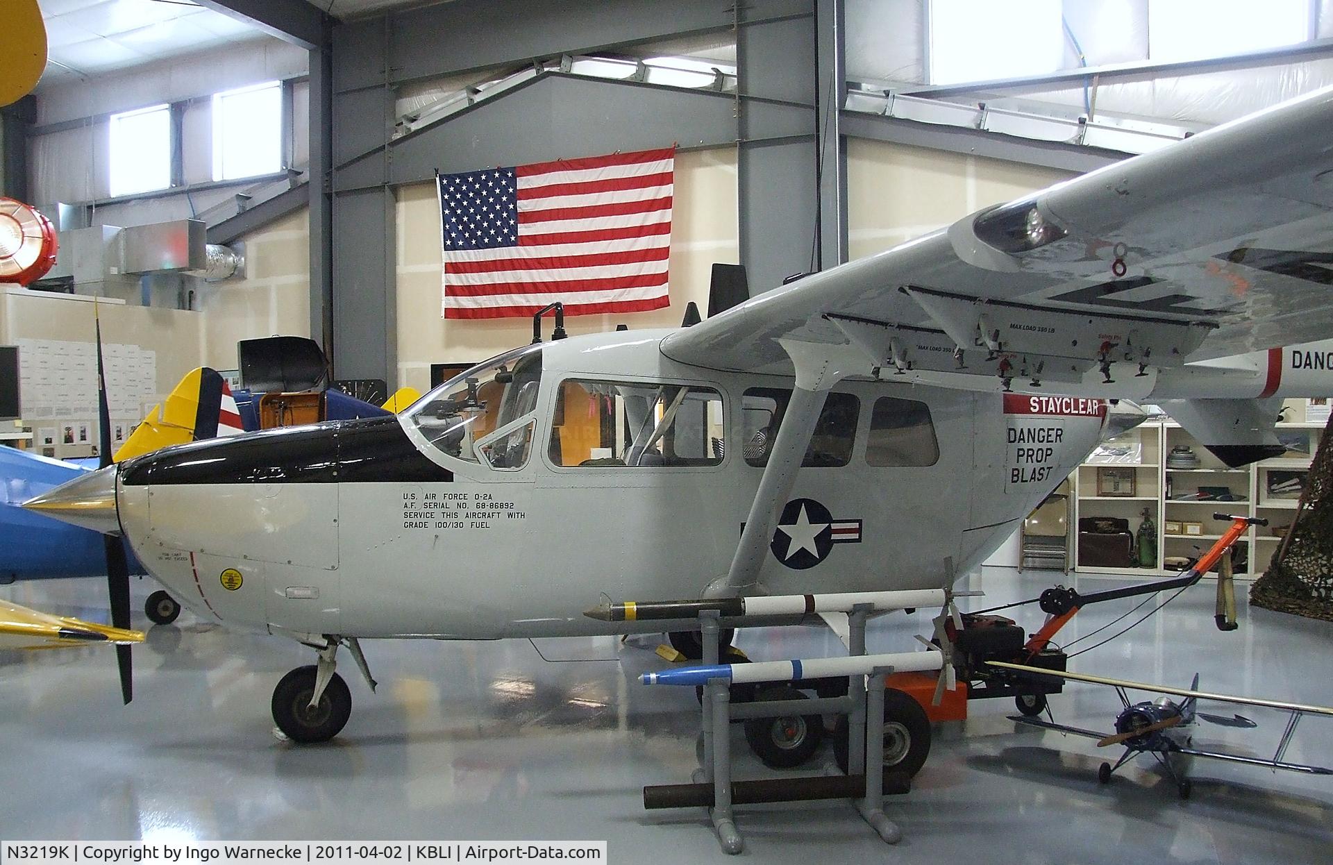 N3219K, 1968 Cessna O-2A Super Skymaster C/N 337M-0181, Cessna O-2A at the Heritage Flight Museum, Bellingham WA