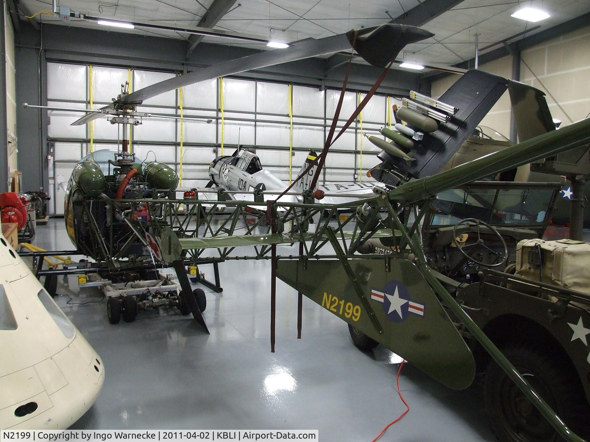 N2199, 1952 Bell 47G C/N 604, Bell 47G at the Heritage Flight Museum, Bellingham WA