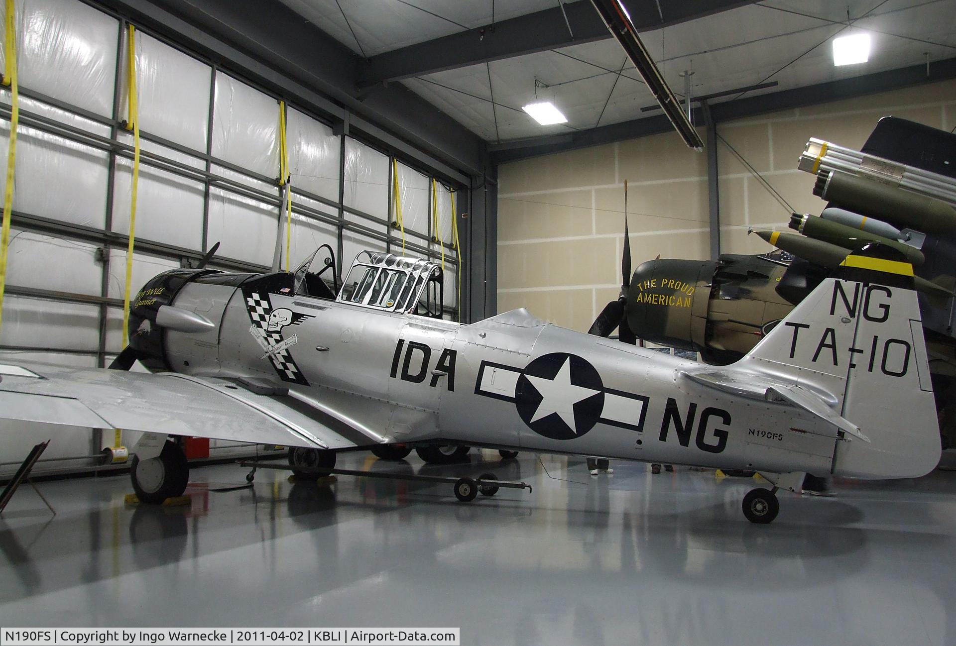 N190FS, 1942 North American AT-6D Texan C/N 88-15143, North American AT-6D at the Heritage Flight Museum, Bellingham WA