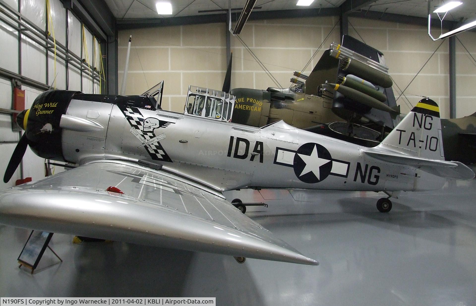 N190FS, 1942 North American AT-6D Texan C/N 88-15143, North American AT-6D at the Heritage Flight Museum, Bellingham WA