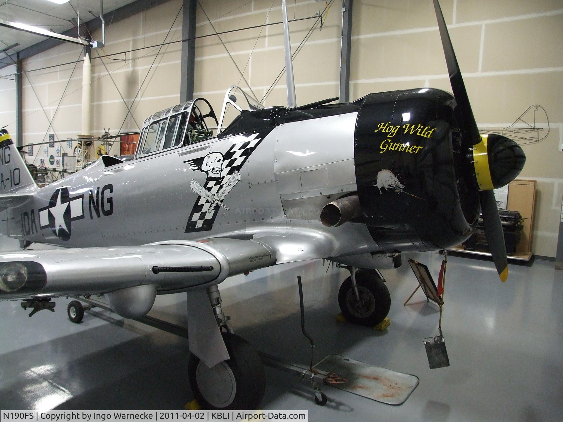N190FS, 1942 North American AT-6D Texan C/N 88-15143, North American AT-6D at the Heritage Flight Museum, Bellingham WA