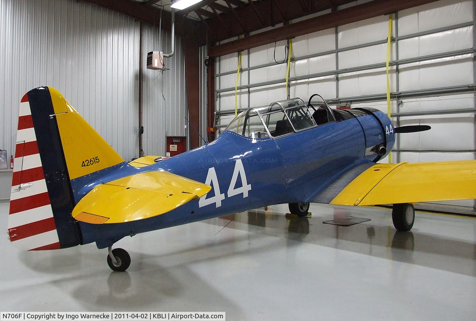 N706F, North American AT-6F C/N 121-42615, North American AT-6F at the Heritage Flight Museum, Bellingham WA