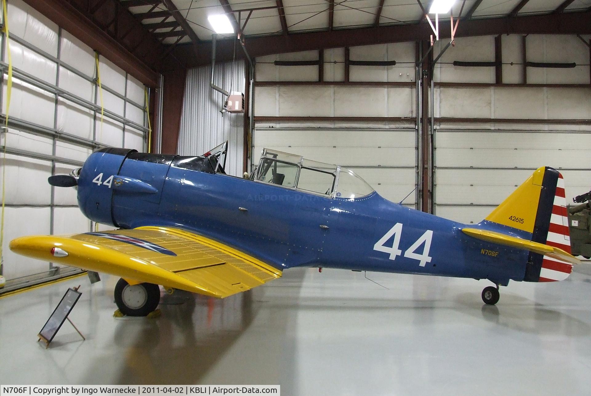 N706F, North American AT-6F C/N 121-42615, North American AT-6F at the Heritage Flight Museum, Bellingham WA