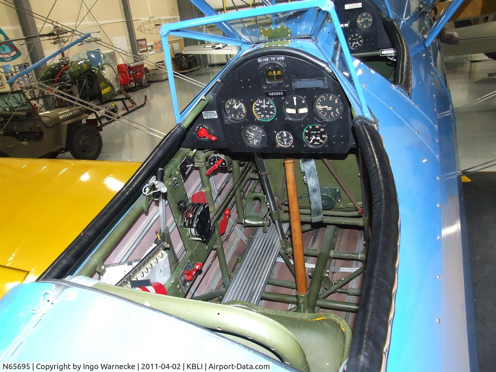 N65695, 1943 Boeing E75 C/N 75-8584, Stearman (Boeing) E75 at the Heritage Flight Museum, Bellingham WA  #c