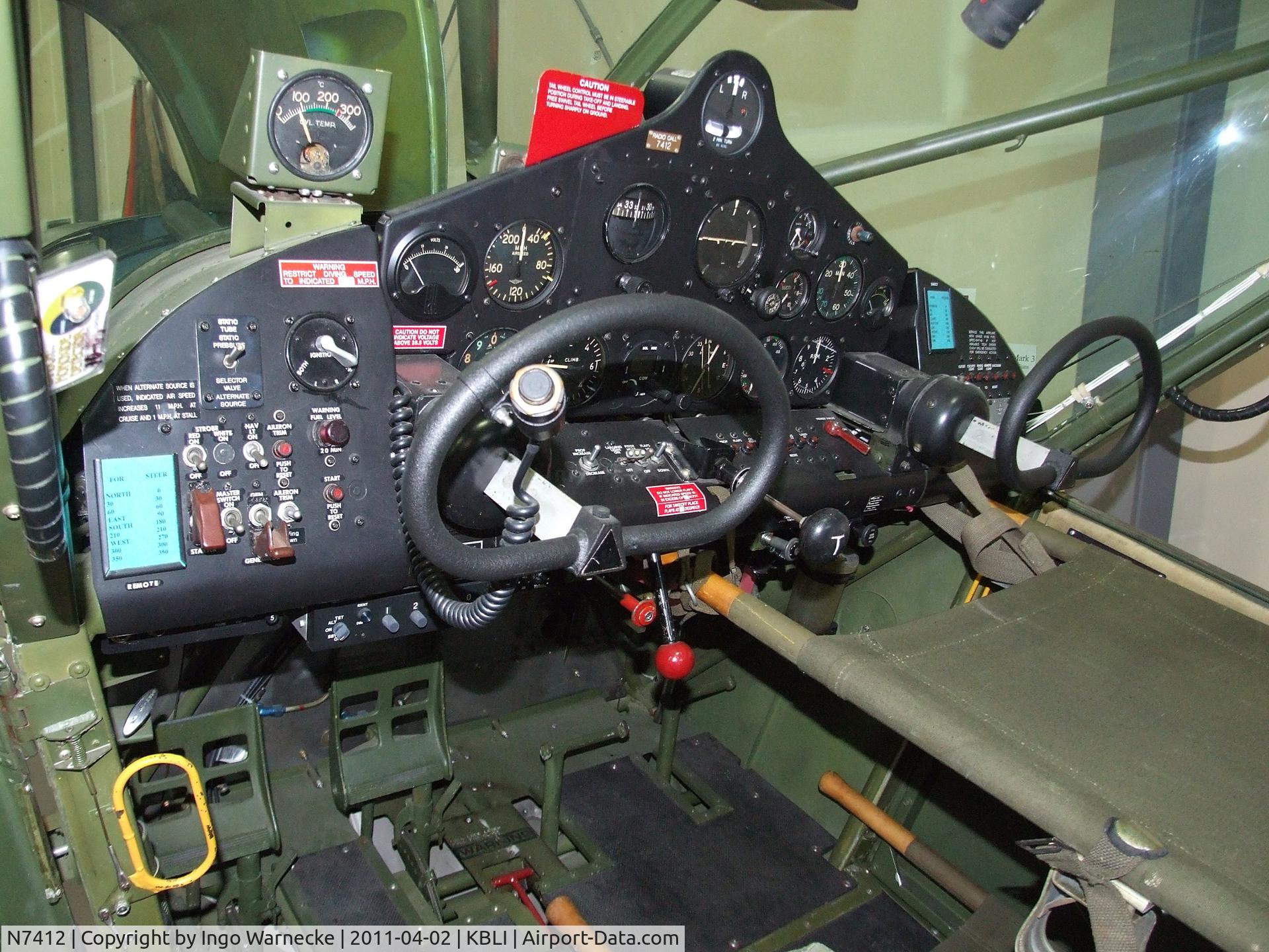 N7412, 1949 Consolidated Vultee L-13B C/N 47-412, Consolidated Vultee/Stinson L-13B at the Heritage Flight Museum, Bellingham WA  #c