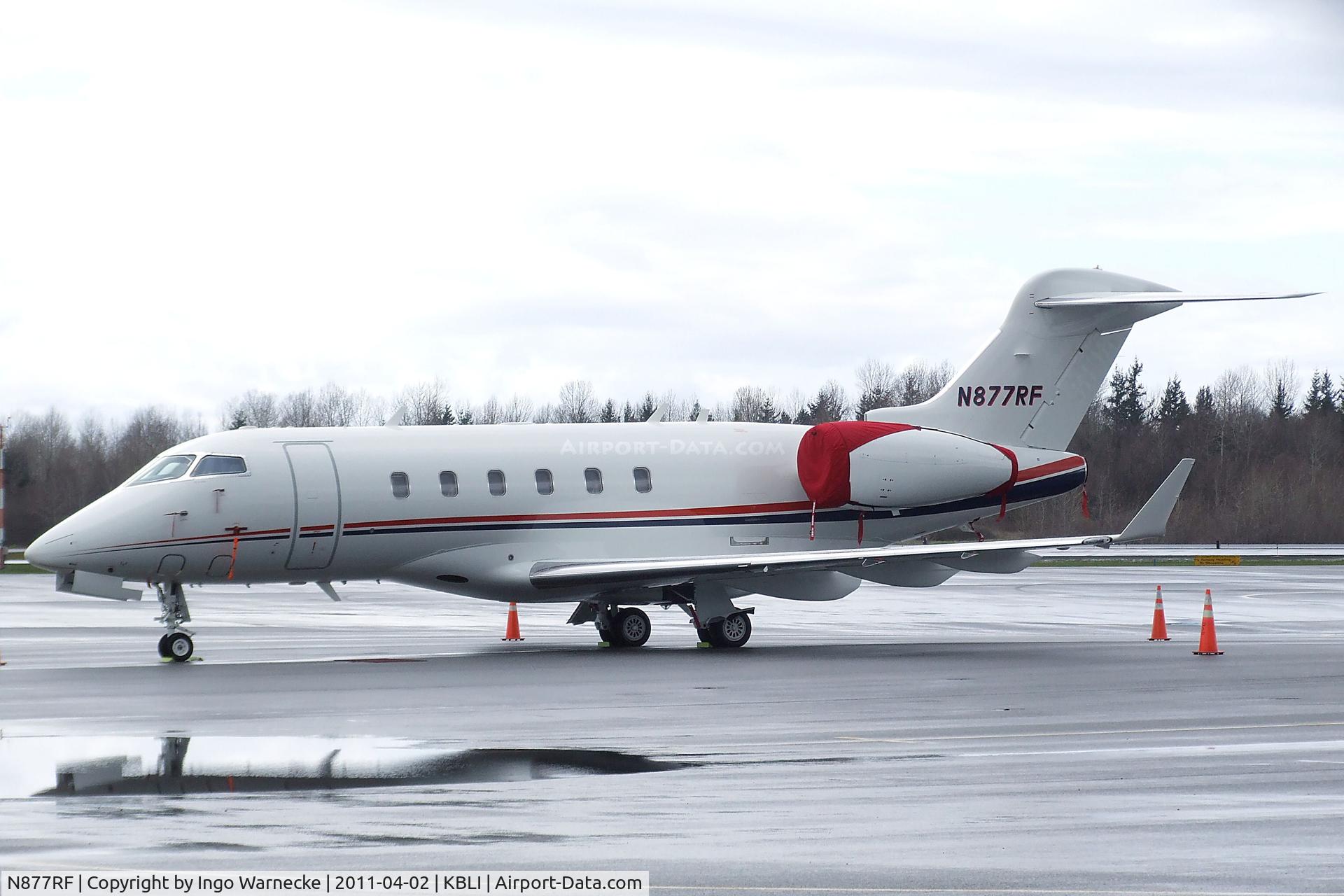 N877RF, Bombardier Challenger 300 (BD-100-1A10) C/N 20306, Bombardier BD-100-1A10 Challenger 300 at the Bellingham Intl. Airport, Bellingham WA