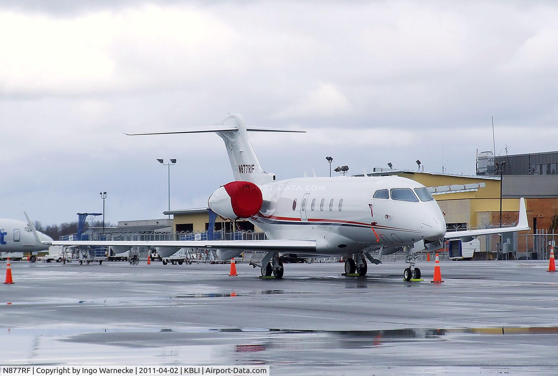 N877RF, Bombardier Challenger 300 (BD-100-1A10) C/N 20306, Bombardier BD-100-1A10 Challenger 300 at the Bellingham Intl. Airport, Bellingham WA
