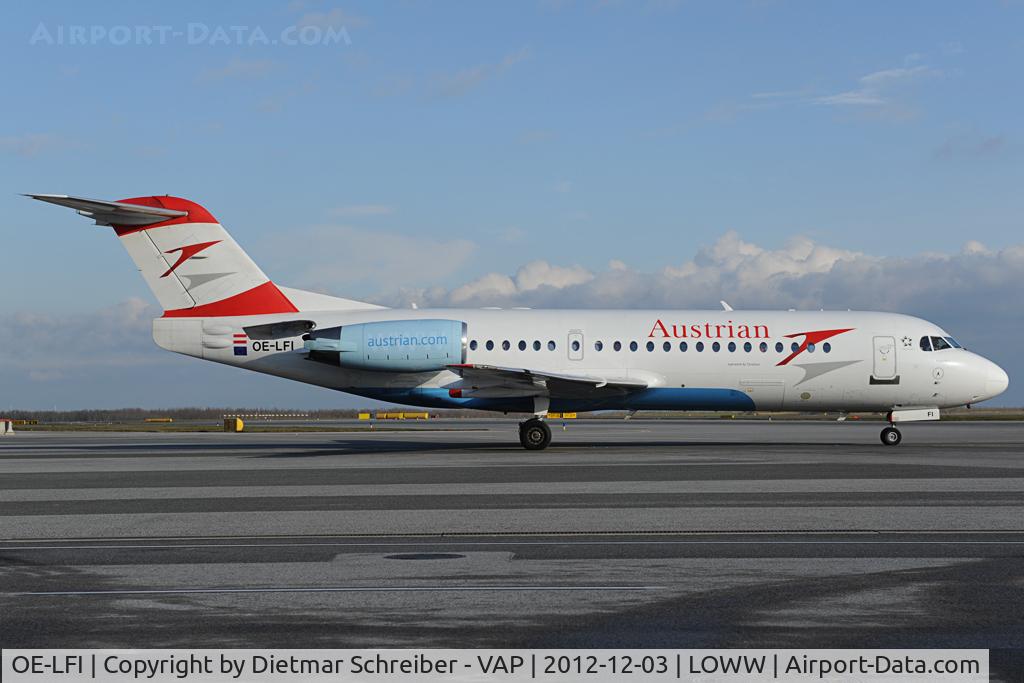 OE-LFI, 1995 Fokker 70 (F-28-0070) C/N 11529, Austrian Airlines Fokker 70