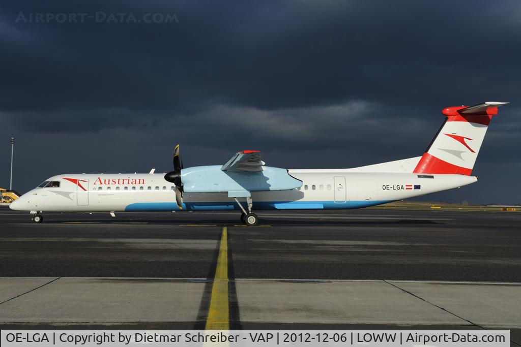OE-LGA, 1999 De Havilland Canada DHC-8-402Q Dash 8 C/N 4014, Austrian Airlines Dash 8-400