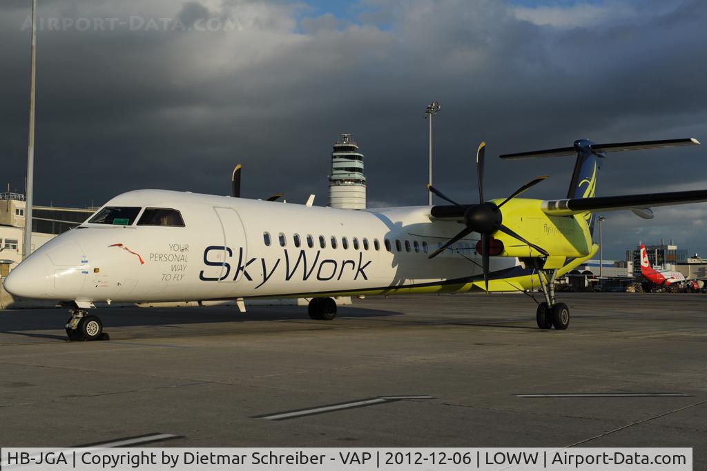 HB-JGA, 2008 De Havilland Canada DHC-8-402Q Dash 8 Dash 8 C/N 4198, Skyworks Dash 8-400
