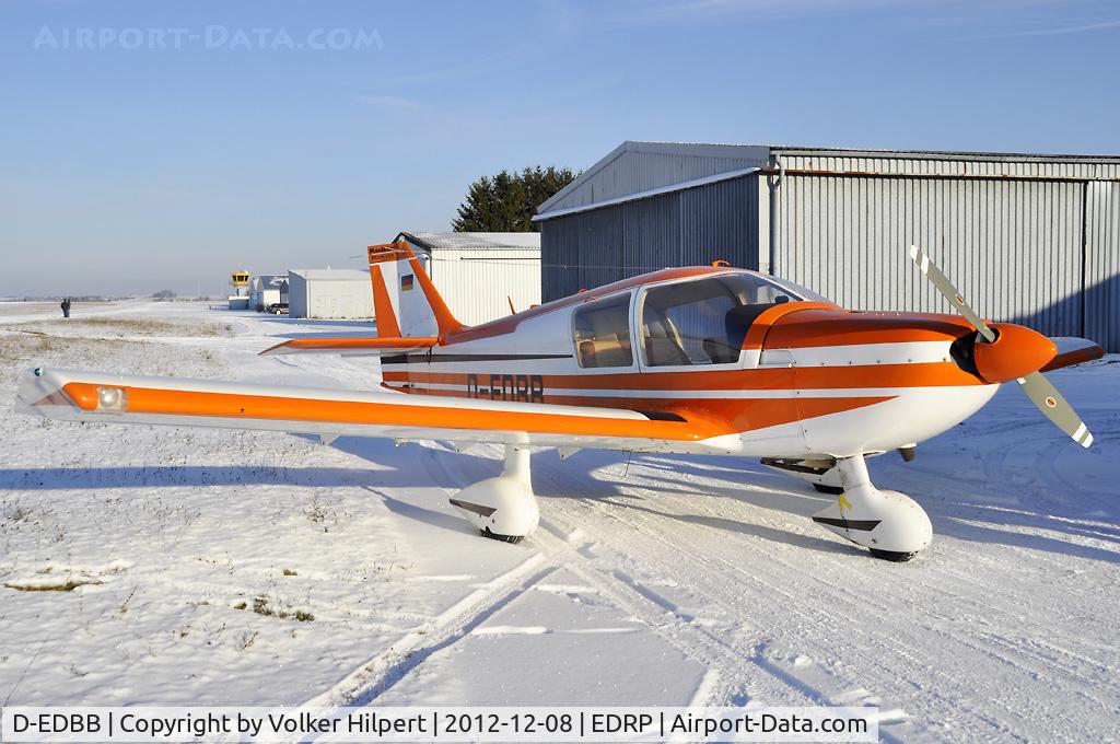 D-EDBB, 1977 Robin HR-100-210D Safari C/N 213, first wintersnow