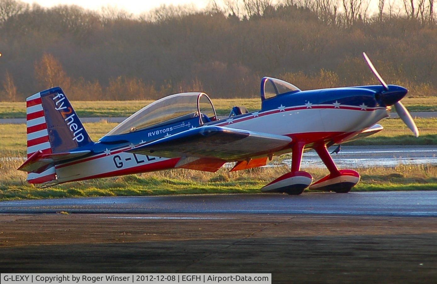 G-LEXY, 2010 Vans RV-8 C/N 303-14756, Visiting Vans RV-8, part of the RV8TORS aerobatic display team.