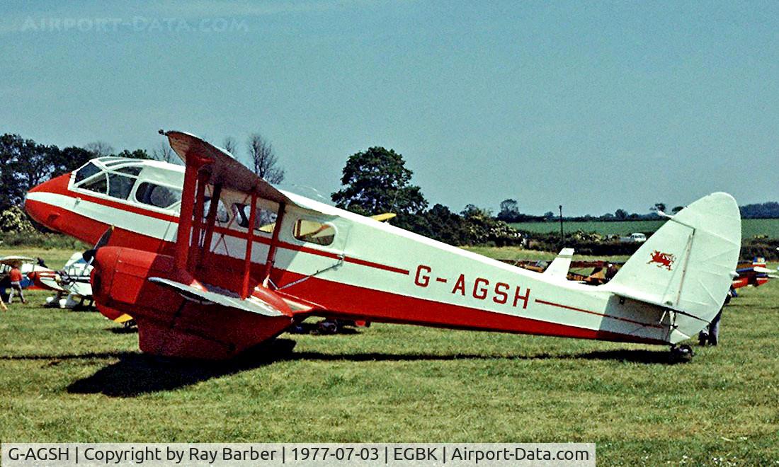 G-AGSH, 1945 De Havilland DH-89A Dominie/Dragon Rapide C/N 6884, De Havilland DH.89A Dragon Rapide 6 [6884] Sywell~G 03/07/1977