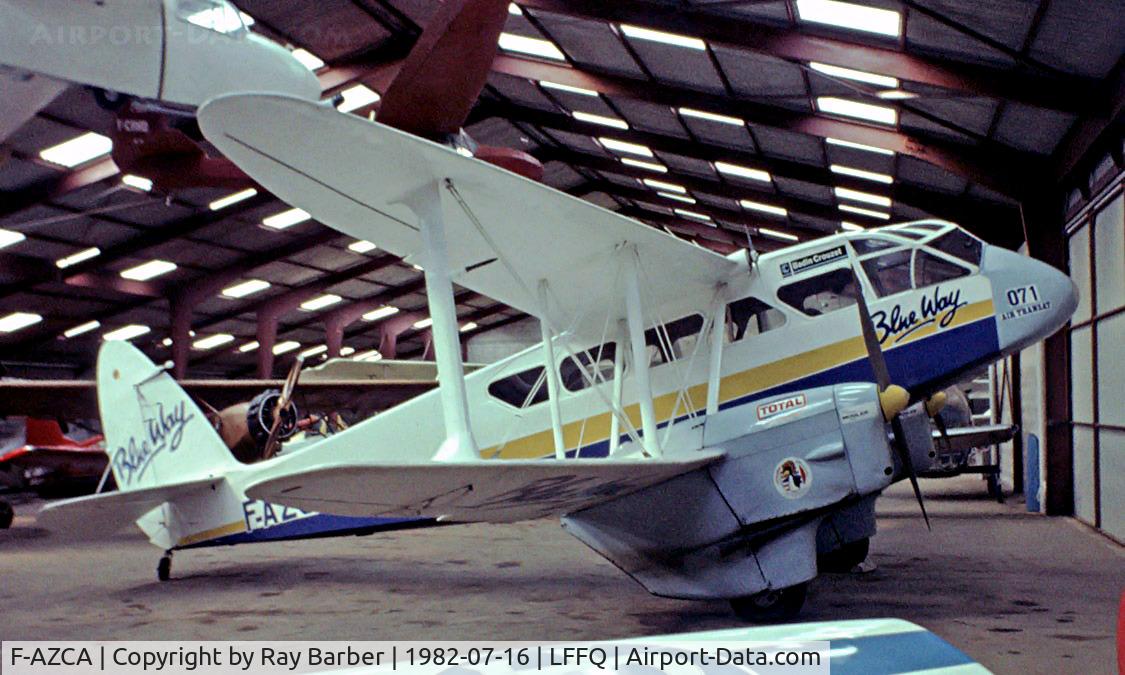 F-AZCA, 1940 De Havilland DH-89A Dominie/Dragon Rapide C/N 6541, De Havilland DH.89A Dragon Rapide [6541] La Ferte Alais~F 16/07/1982. Image taken from a slide.