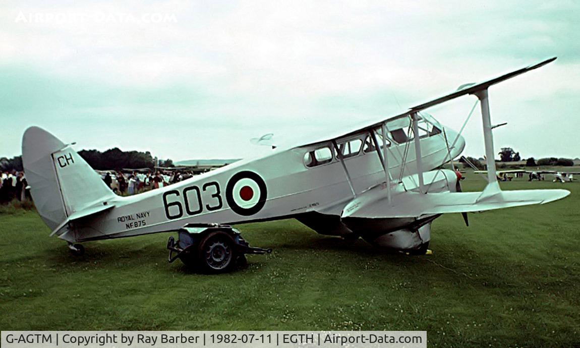 G-AGTM, 1944 De Havilland DH-89A Dominie/Dragon Rapide C/N 6746, De Havilland DH.89A Dragon Rapide 6 [6746] Old Warden~G 11/07/1982. Image taken from a slide.