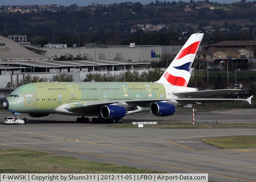 F-WWSK, 2012 Airbus A380-841 C/N 095, C/n 0095 - First for British Airways - To be G-XLEA
