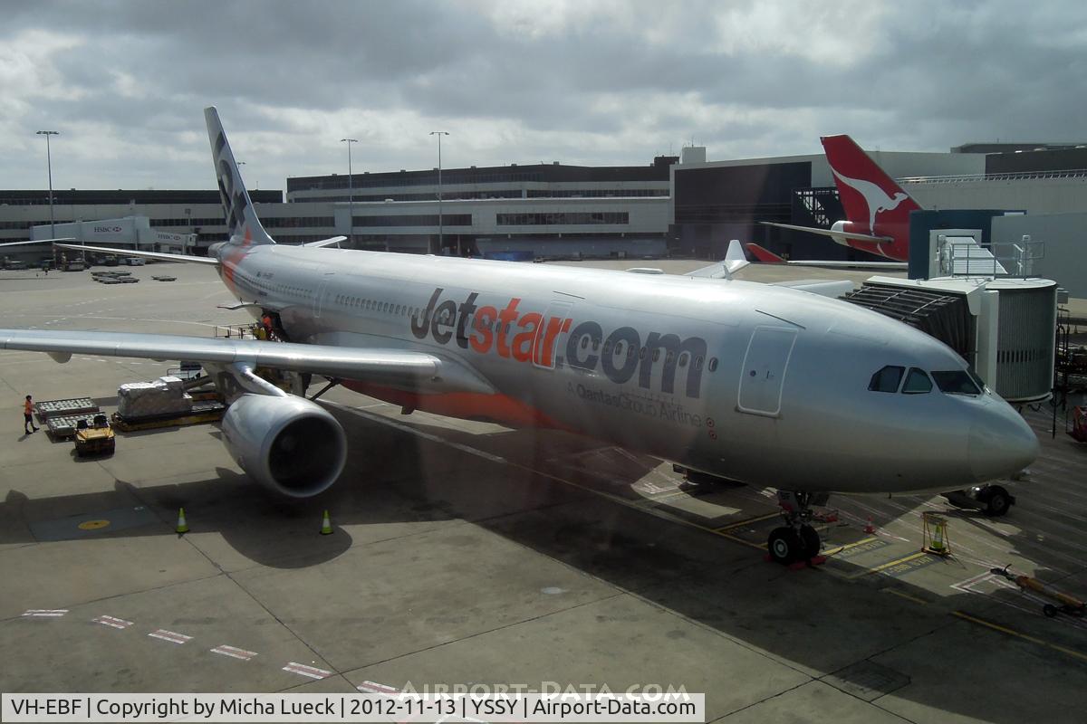 VH-EBF, 2007 Airbus A330-202 C/N 853, At Sydney