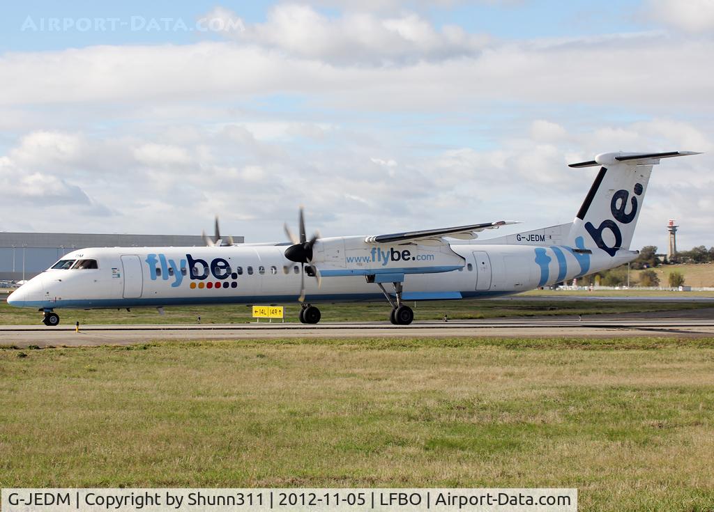 G-JEDM, 2003 De Havilland Canada DHC-8-402Q Dash 8 C/N 4077, Taxiing to the Terminal... Brussels Airlines flight
