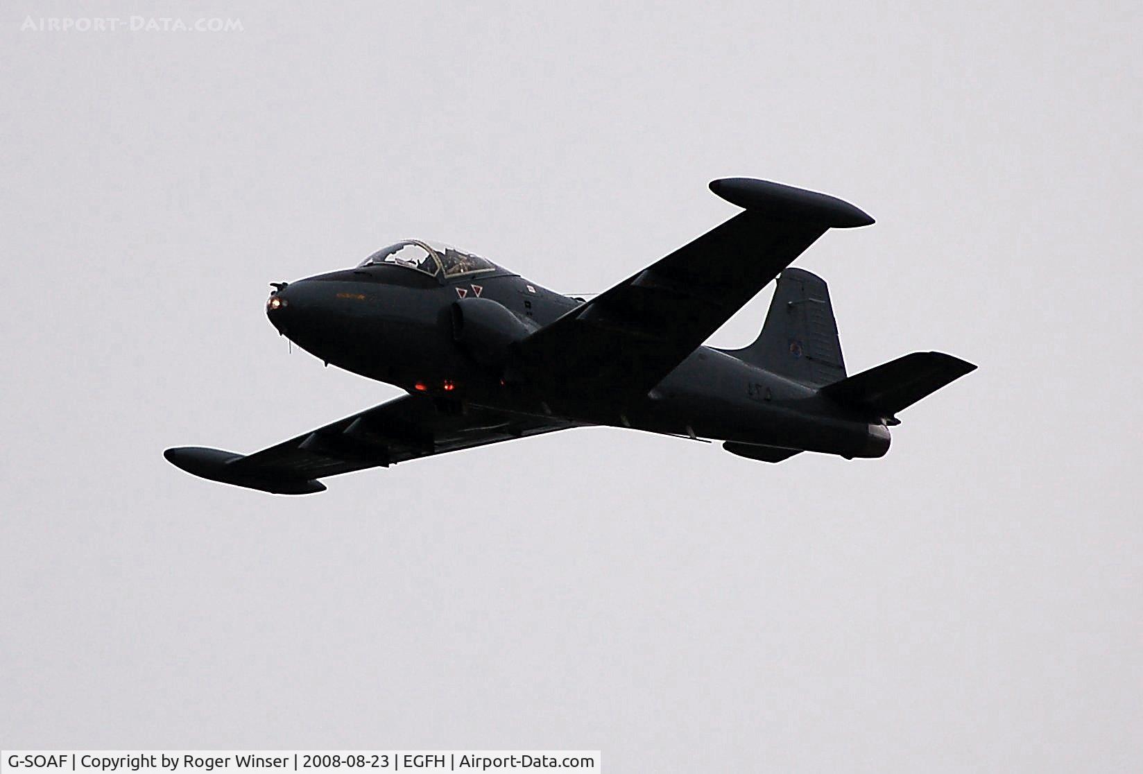 G-SOAF, 1986 BAC 167 Strikemaster Mk.82A C/N 425, Flyby by Strikemaster marked 425 Omani Air Force.