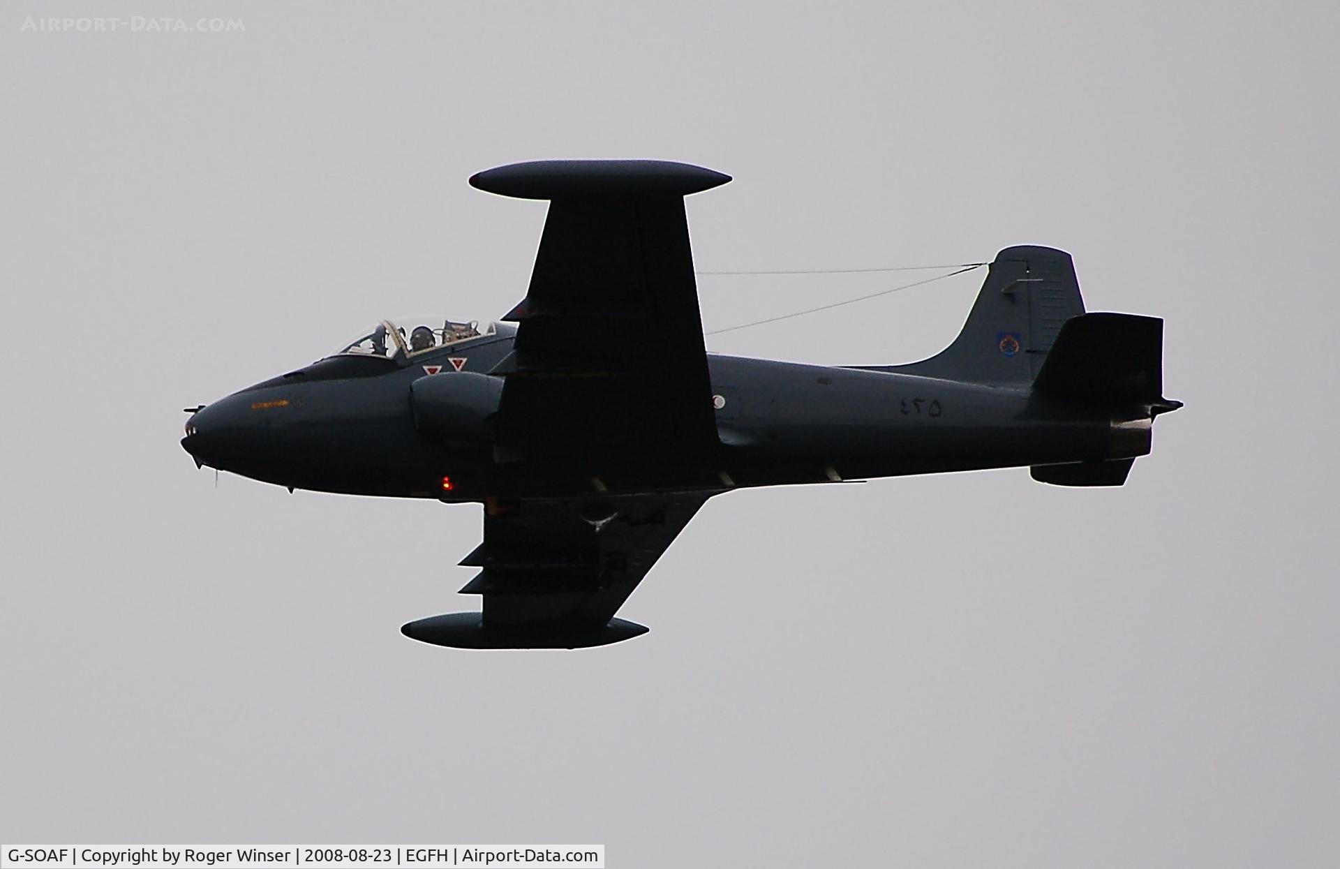 G-SOAF, 1986 BAC 167 Strikemaster Mk.82A C/N 425, Flyby by Strikemaster marked 425 Omani Air Force.