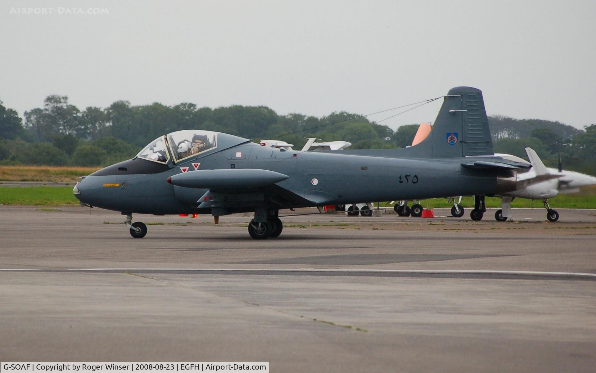 G-SOAF, 1986 BAC 167 Strikemaster Mk.82A C/N 425, Visiting Strikemaster marked 425 Omani Air Force.