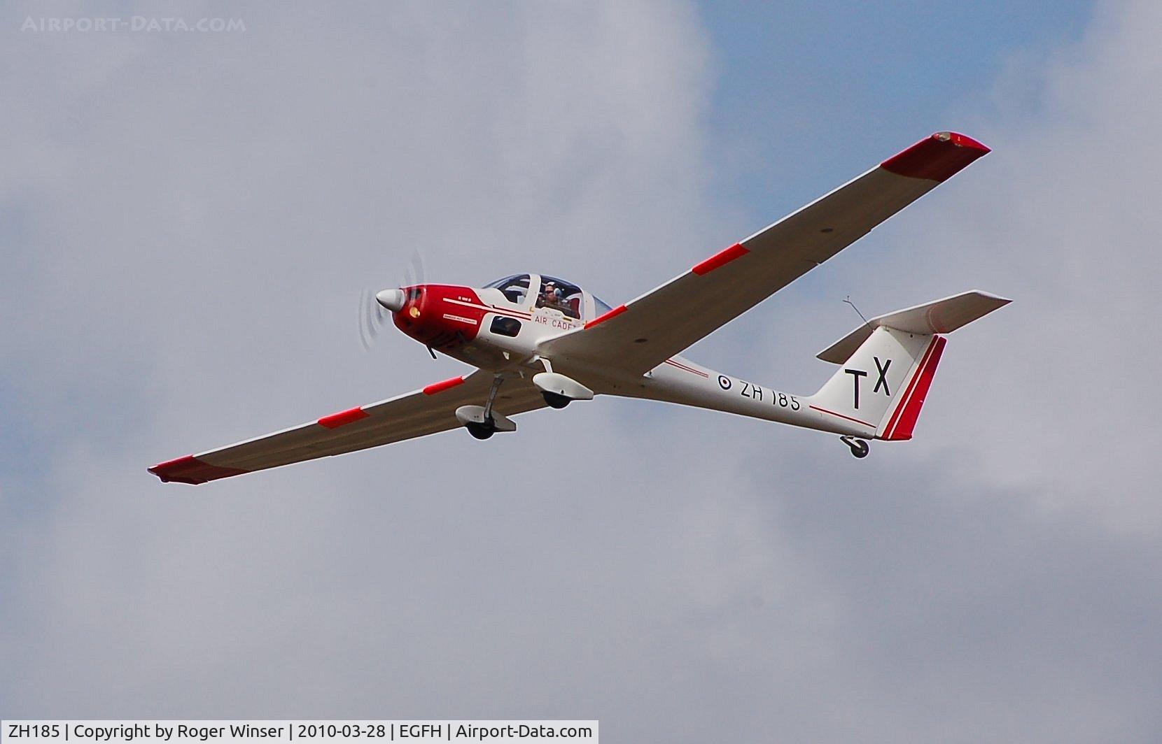 ZH185, Grob G-109B Vigilant T1 C/N 6533, Coded TX and operated by Swansea Airport based 636 VGS.