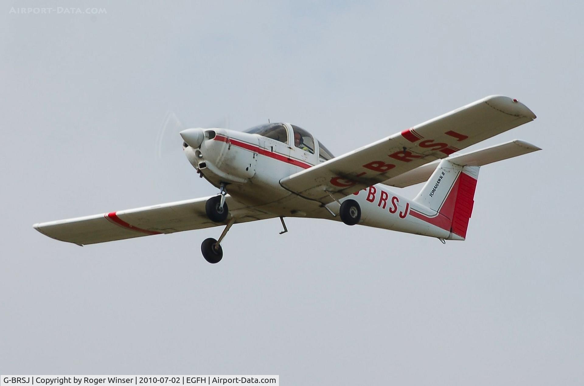 G-BRSJ, 1981 Piper PA-38-112 Tomahawk Tomahawk C/N 38-81A0044, Resident Tomahawk operated by Cambrian Flying Club. De-registered 6th July 2012.