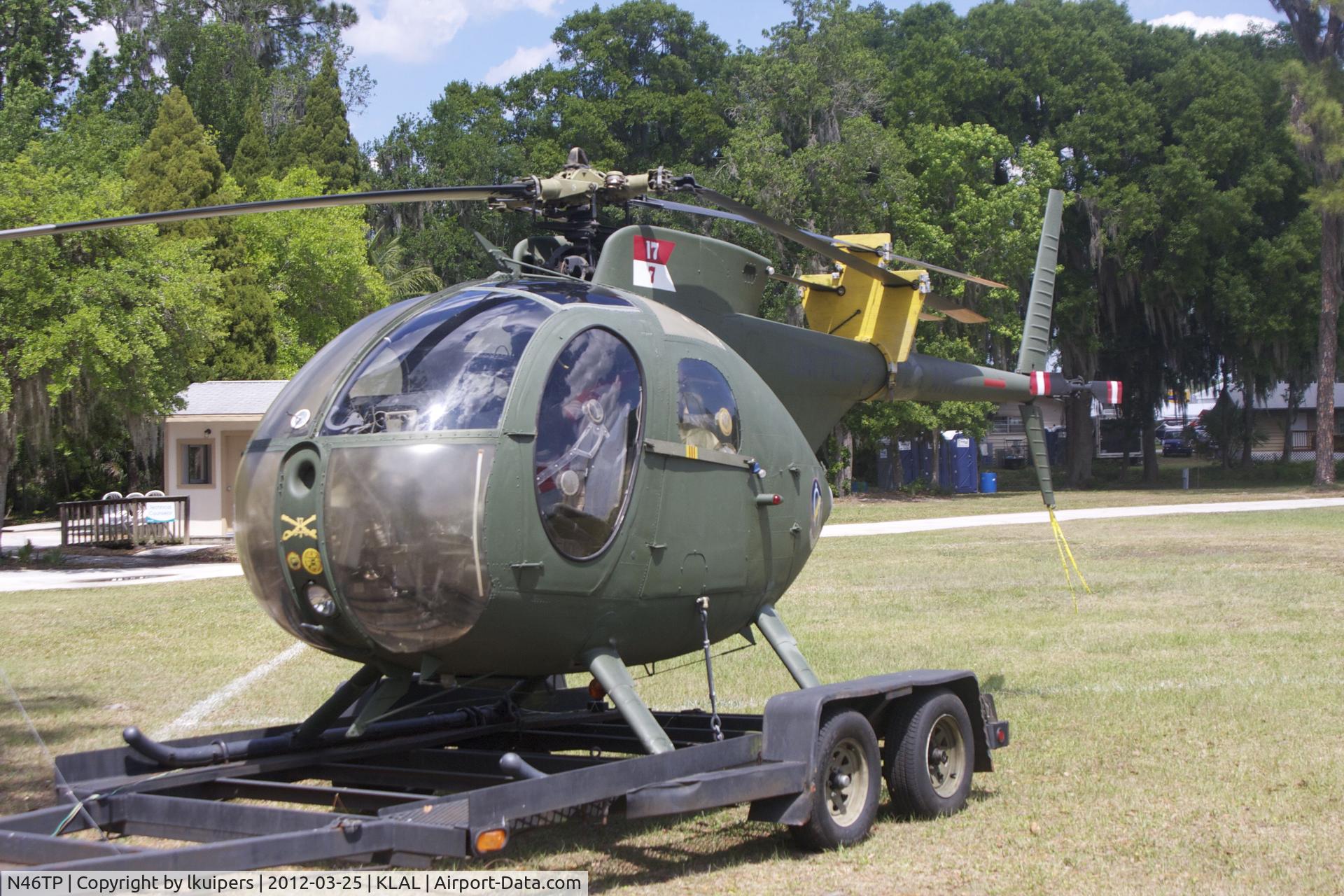 N46TP, Hughes OH-6 C/N 68-17308, On a trailer at Sun'n Fun 2012