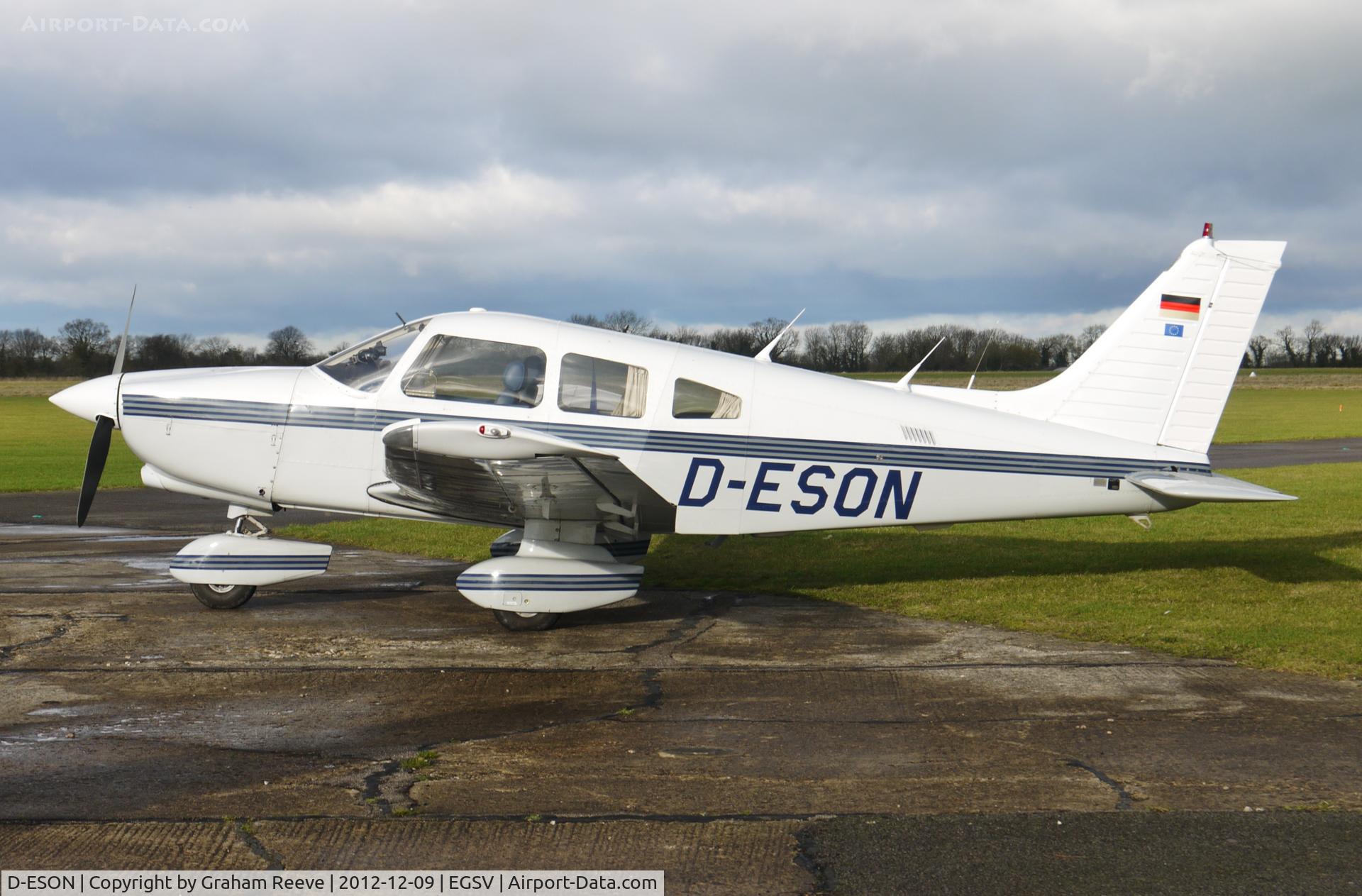 D-ESON, Piper PA-28-236 Dakota C/N 28-8611002, Parked at Old Buckenham.