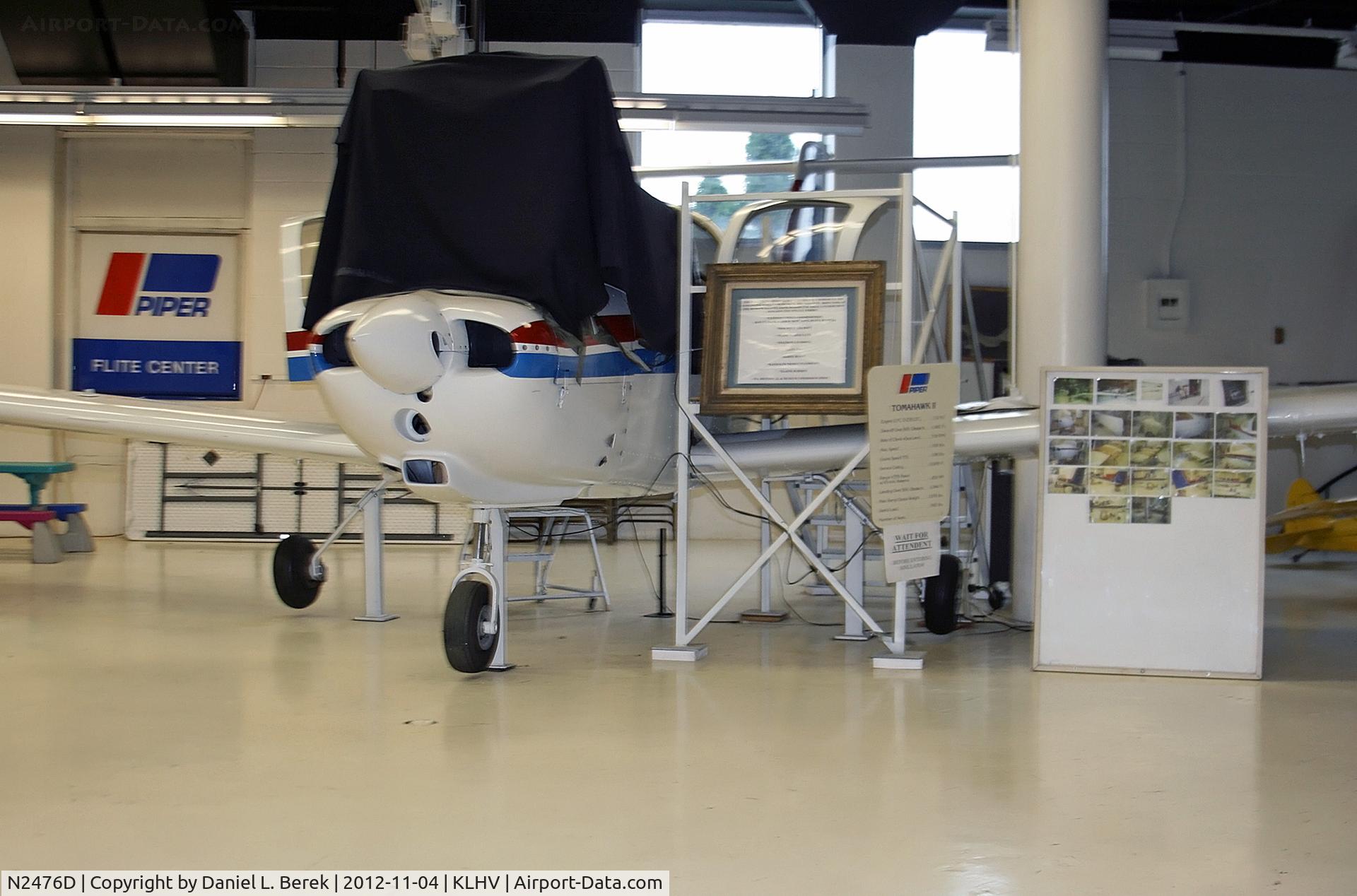 N2476D, 1978 Piper PA-38-112 Tomahawk C/N 38-79A0328, Even as a museum piece, this airplaine is still fulfilling her role as a trainer, albeit for young patrons (and not so young ones like myself)  at the Piper Aviation Museum.