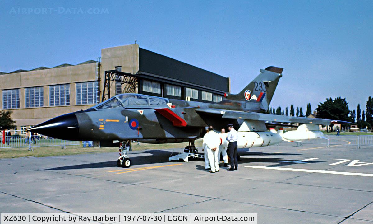 XZ630, 1977 Panavia Tornado GR.1 C/N P.12, BAe/Panavia Tornado T [P.06] RAF Finningley~G 30/07/1977. Coded *233* Image taken from a slide.