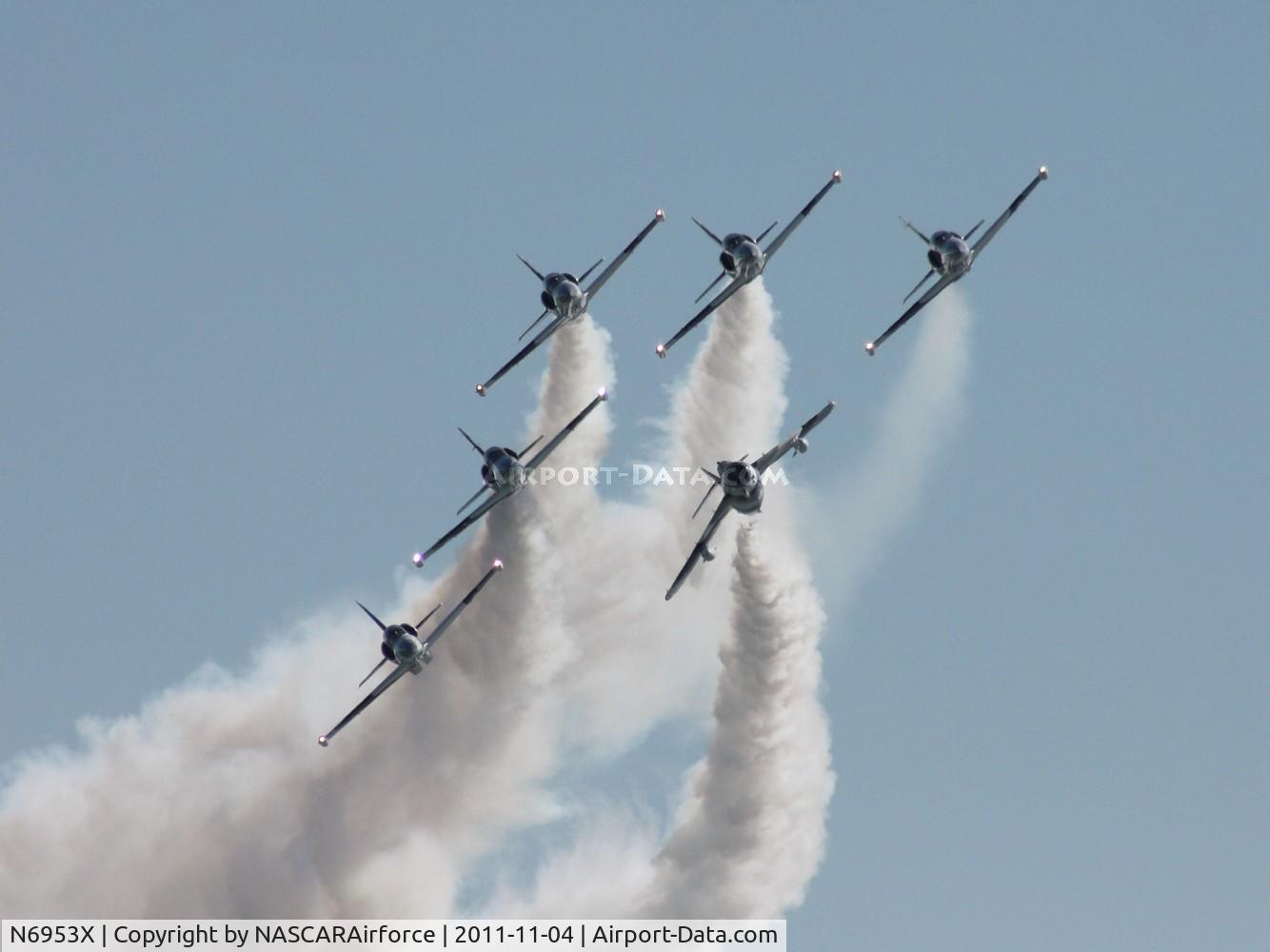 N6953X, PZL-Mielec Lim-6 (MiG-17) C/N 1J0511, Heavy Metal Jet Team over Cocoa Beach