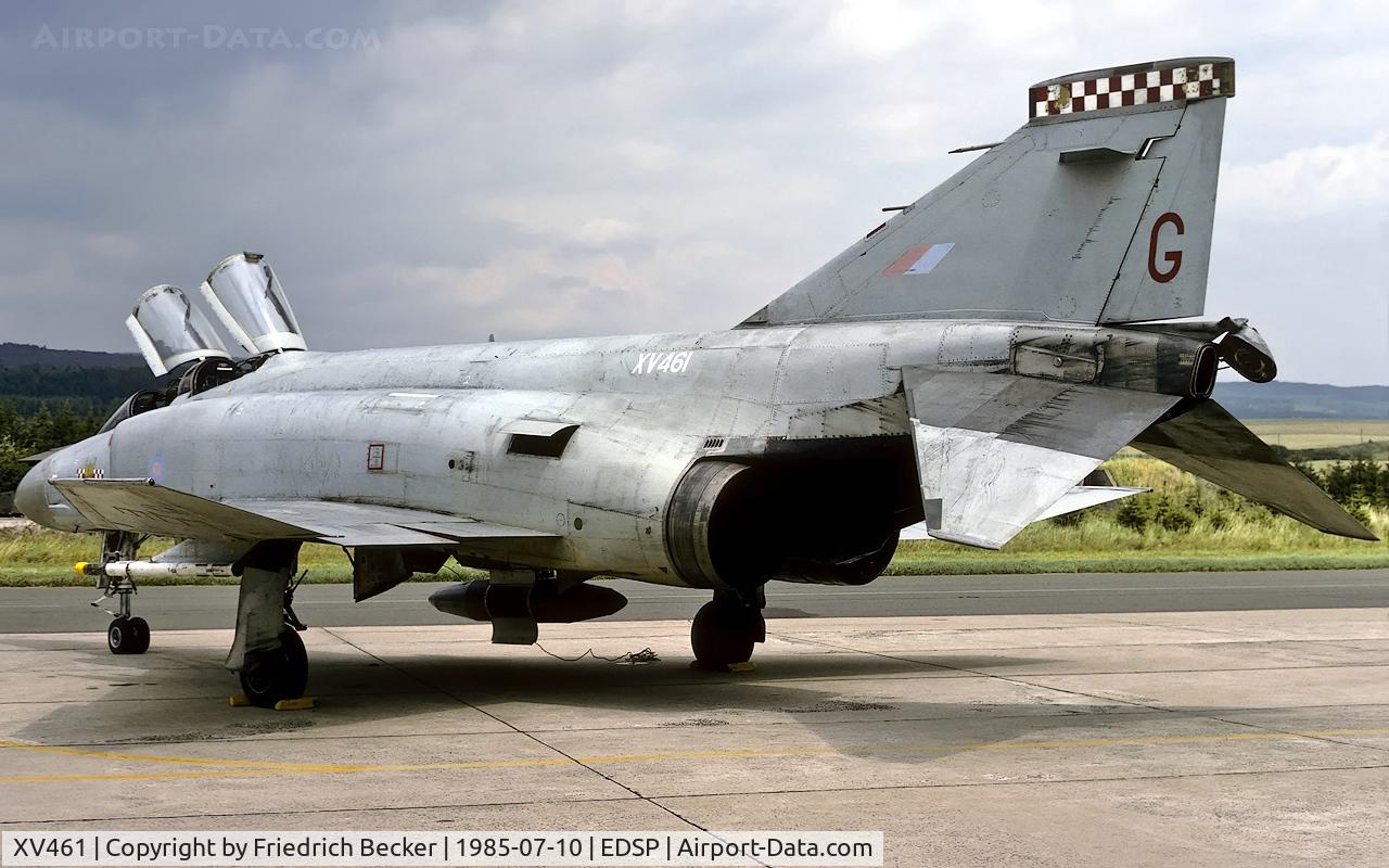 XV461, 1969 McDonnell Douglas Phantom FGR2 C/N 3237, Squadron exchange at Fliegerhorst Pferdsfeld