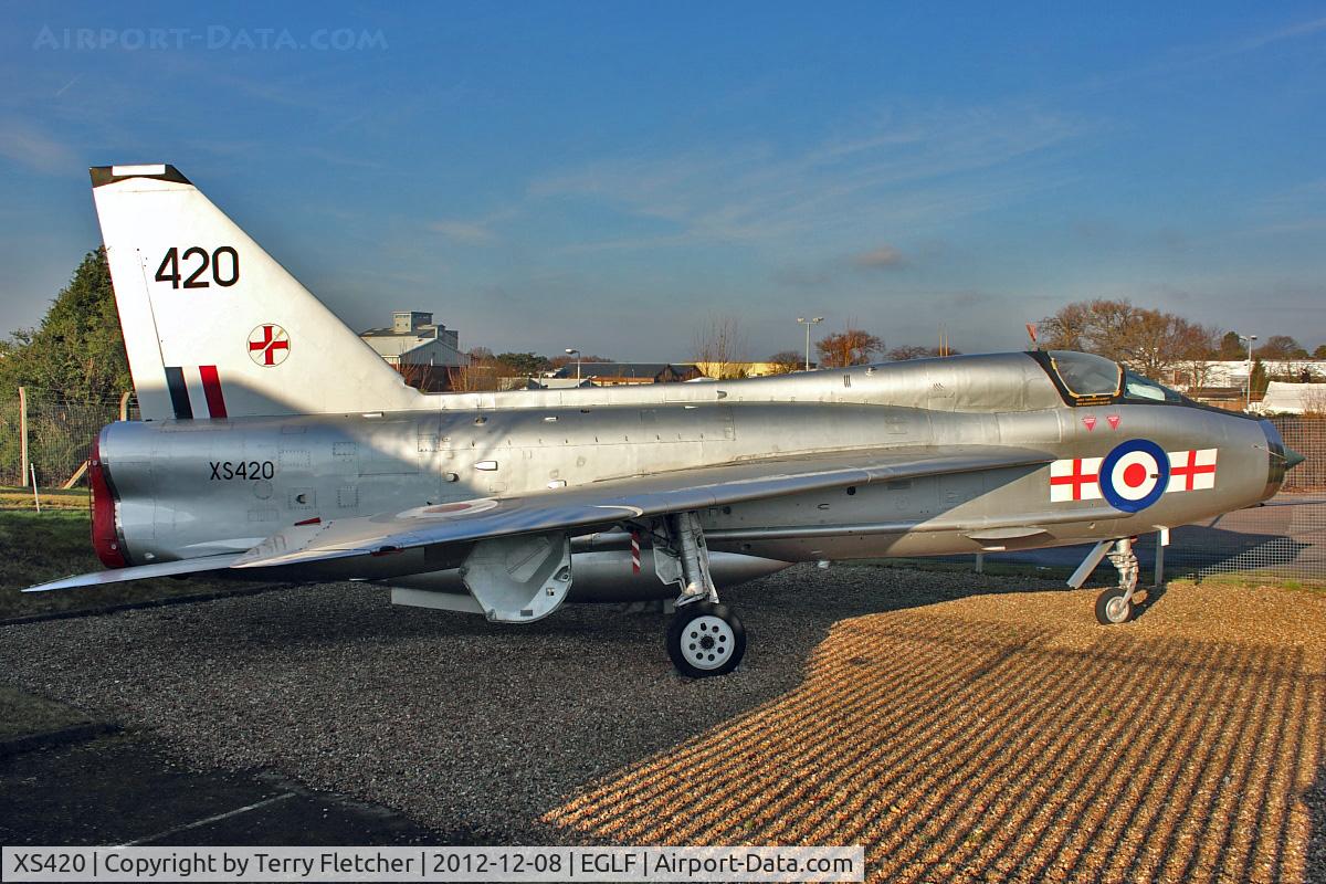 XS420, 1965 English Electric Lightning T.5 C/N 95005, English Electric Lightning T.5, c/n: 95005