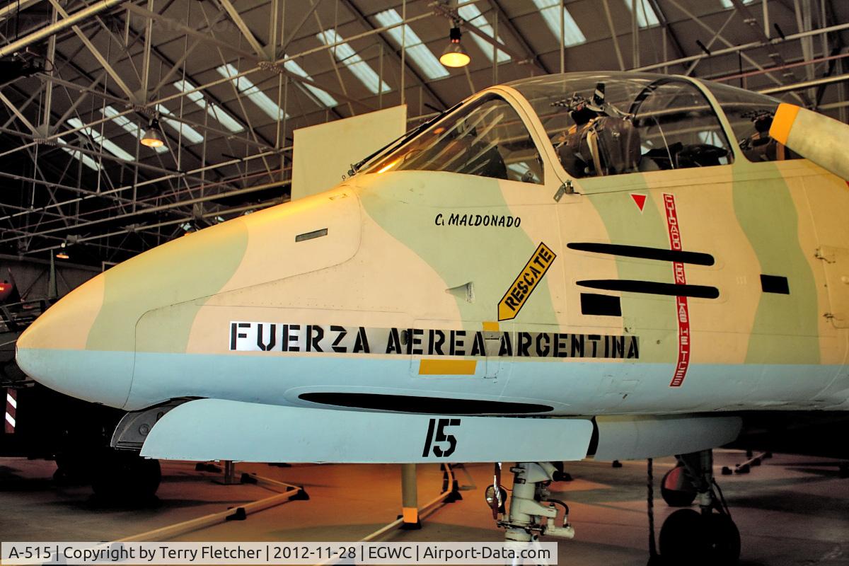A-515, FMA IA-58A Pucará C/N 018, FMA IA-58A Pucará, c/n: 018 at RAF Museum Cosford