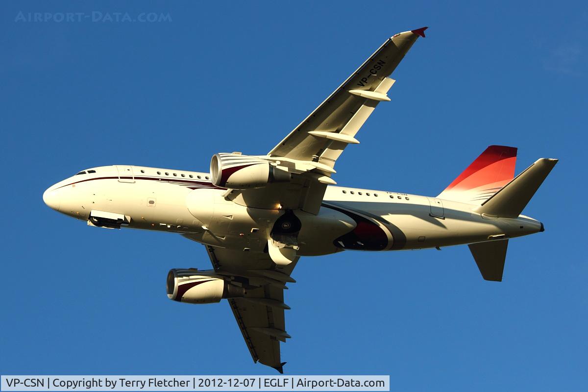 VP-CSN, 2007 Airbus A319-115CJ C/N 3356, 1997 Airbus A319-115X-CJ, c/n: 3356