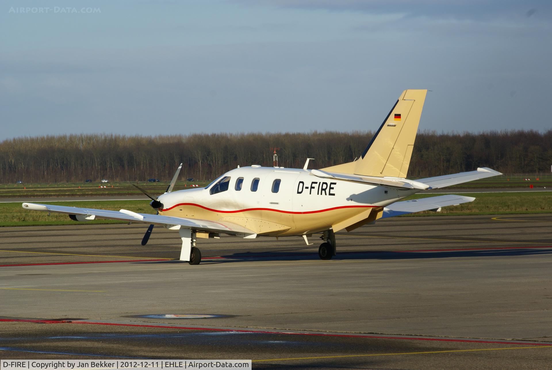 D-FIRE, Socata TBM-700A C/N 137, Apron lelystad
