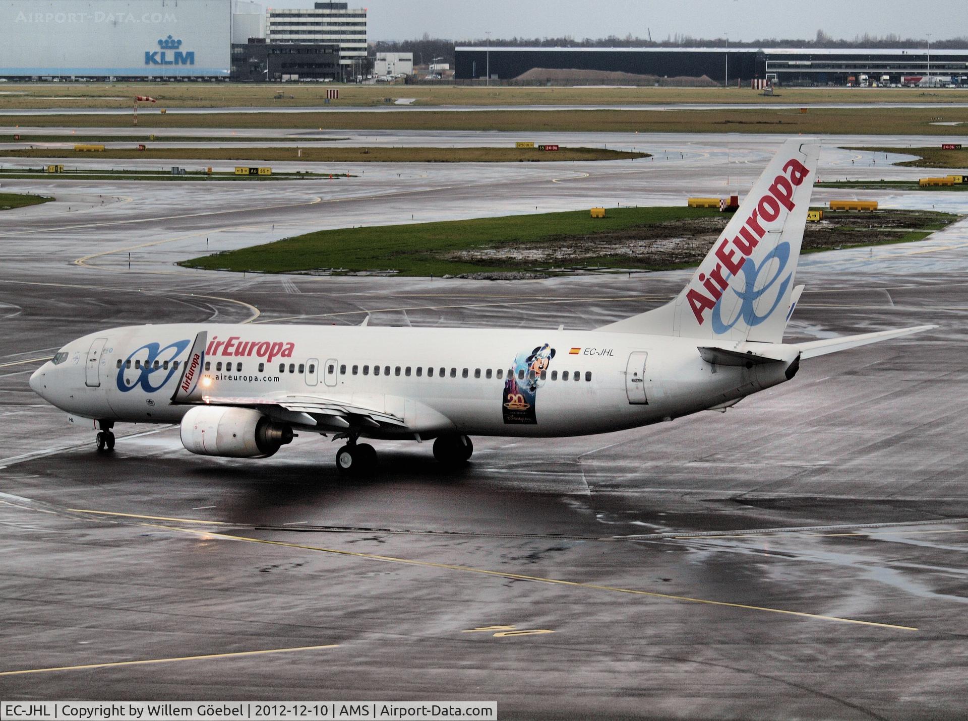 EC-JHL, 2005 Boeing 737-85P C/N 33976, Taxi to runway 09 of Schiphol Airport