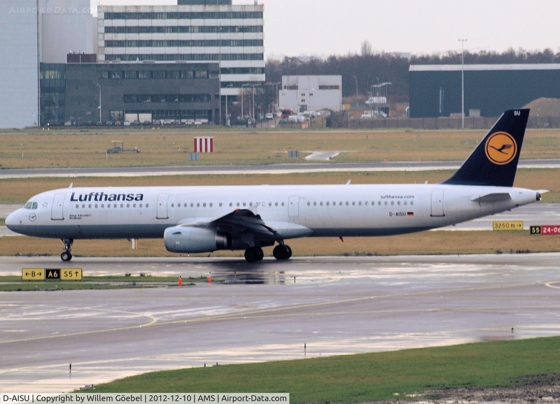 D-AISU, 2009 Airbus A321-231 C/N 4016, Taxi to runway 09 of Schiphol Airport