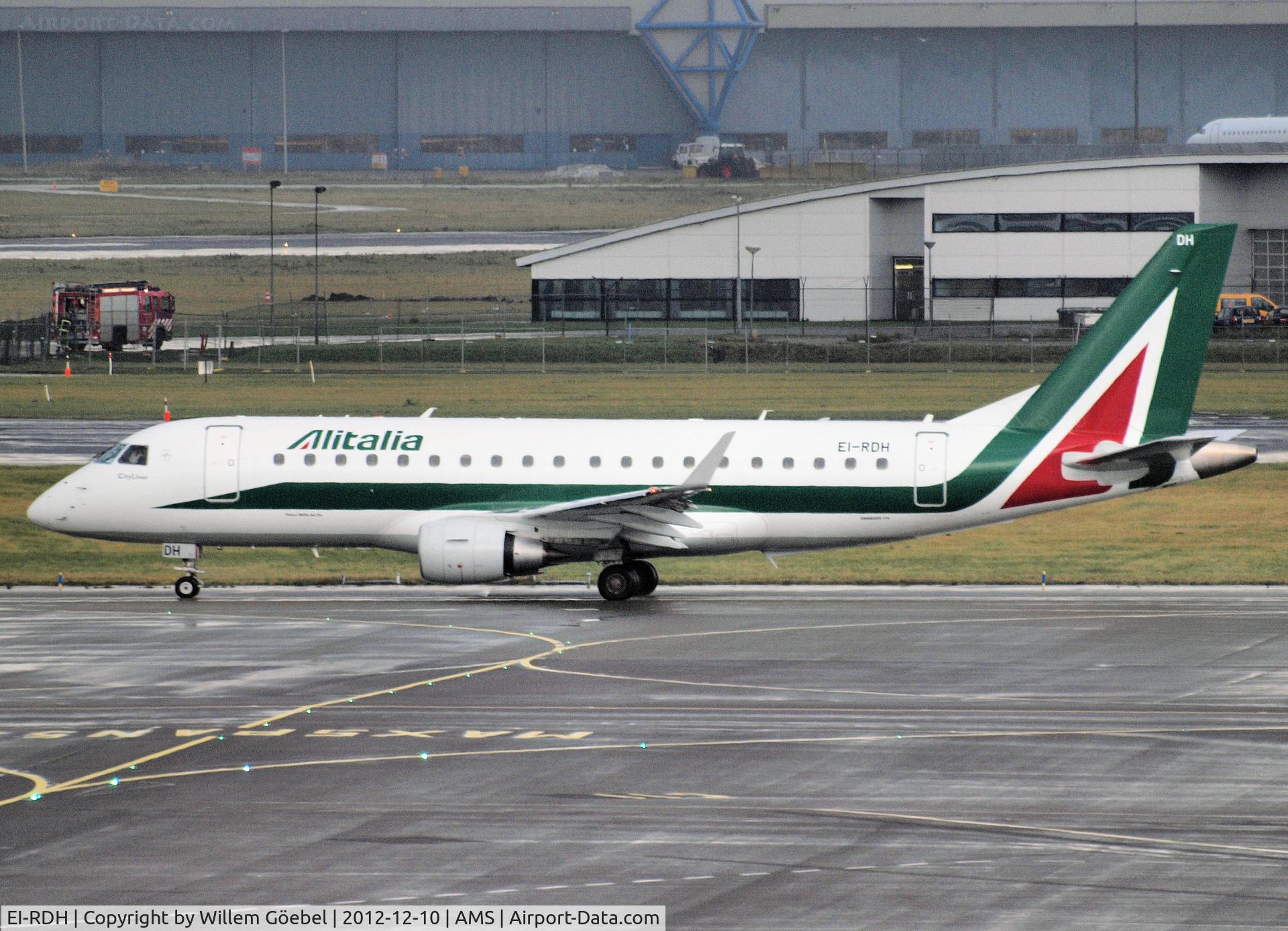 EI-RDH, 2012 Embraer 175LR (ERJ-170-200LR) C/N 17000339, Taxi to runway 09 of Schiphol Airport