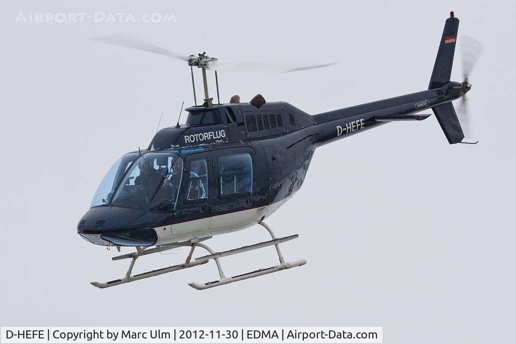 D-HEFE, Bell 206B-3 JetRanger III C/N 2631, Bell on take off.