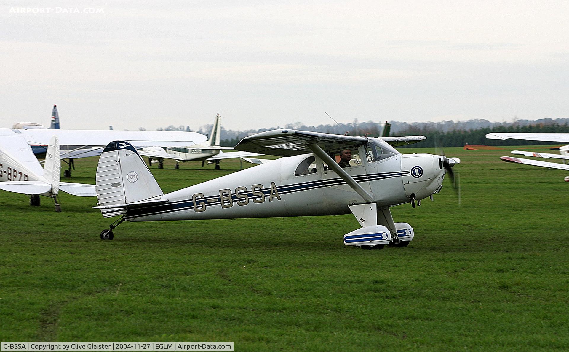 G-BSSA, 1946 Luscombe 8E Silvaire Silvaire C/N 4176, Ex: NC1449K > N1449K > G-BSSA - Originally in private hands in August 1990 and currently with and a trustee of, Luscombe Flying Group since May 2002