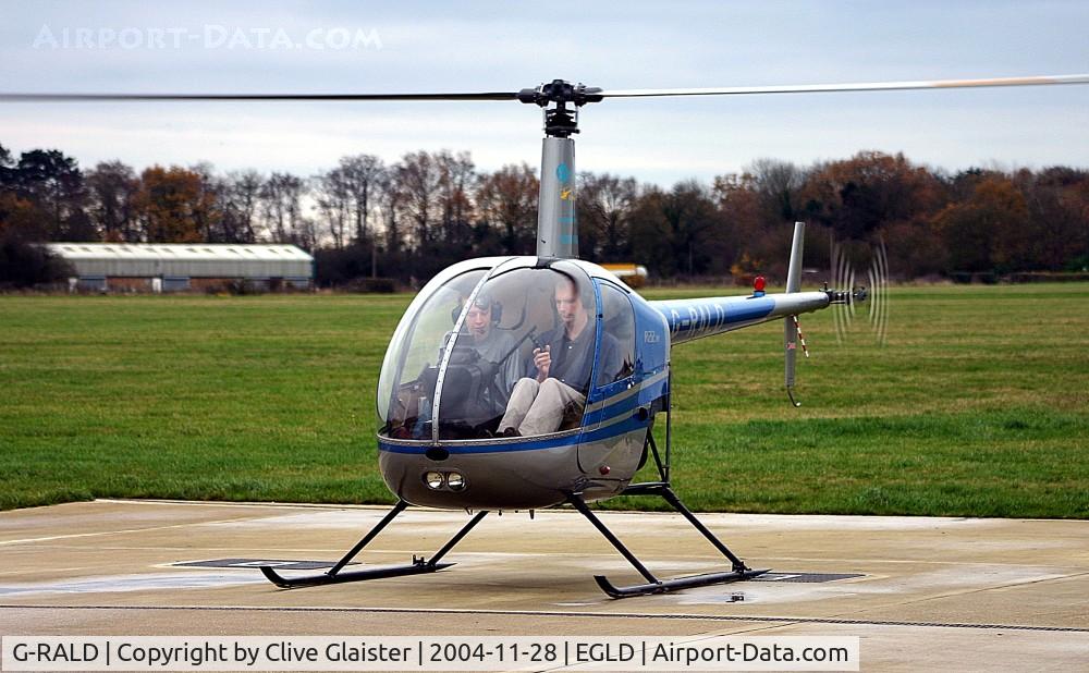 G-RALD, 1981 Robinson R22 C/N 0218, Ex: N9074K > (G-BMXI) > G-CHIL > G-RALD > D-H*** - Originally owned to in private hands in September 1986 as G-CHIL with Heli Air Ltd since January 1996 as G-RALD. To D-H***