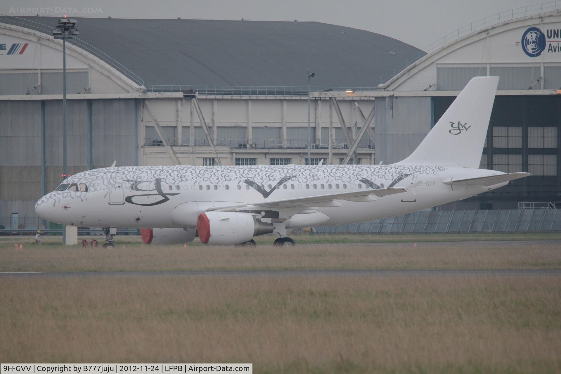 9H-GVV, 2008 Airbus ACJ319 (A319-115/CJ) C/N 3542, on transit at Le Bourget