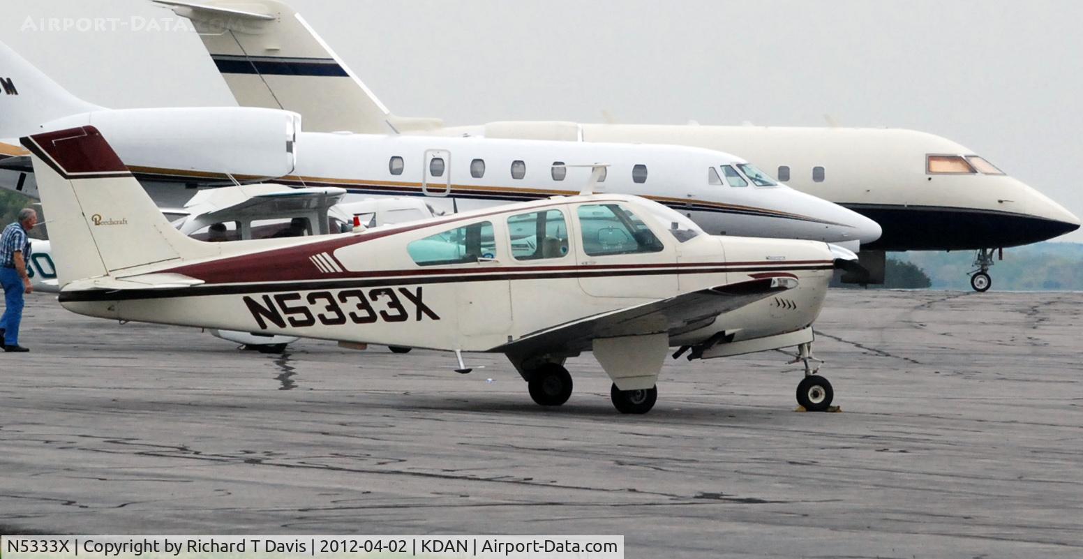 N5333X, 1970 Beech F33 Bonanza C/N CD-1243, 1970 Beech F33 Bonanza in Danville Va.