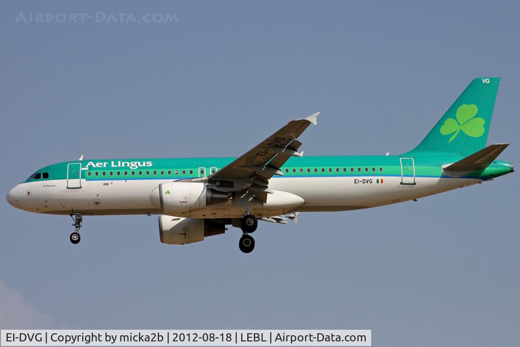 EI-DVG, 2007 Airbus A320-214 C/N 3318, Landing