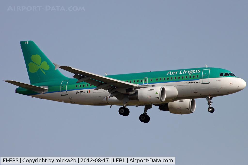 EI-EPS, 2008 Airbus A319-111 C/N 3377, Landing