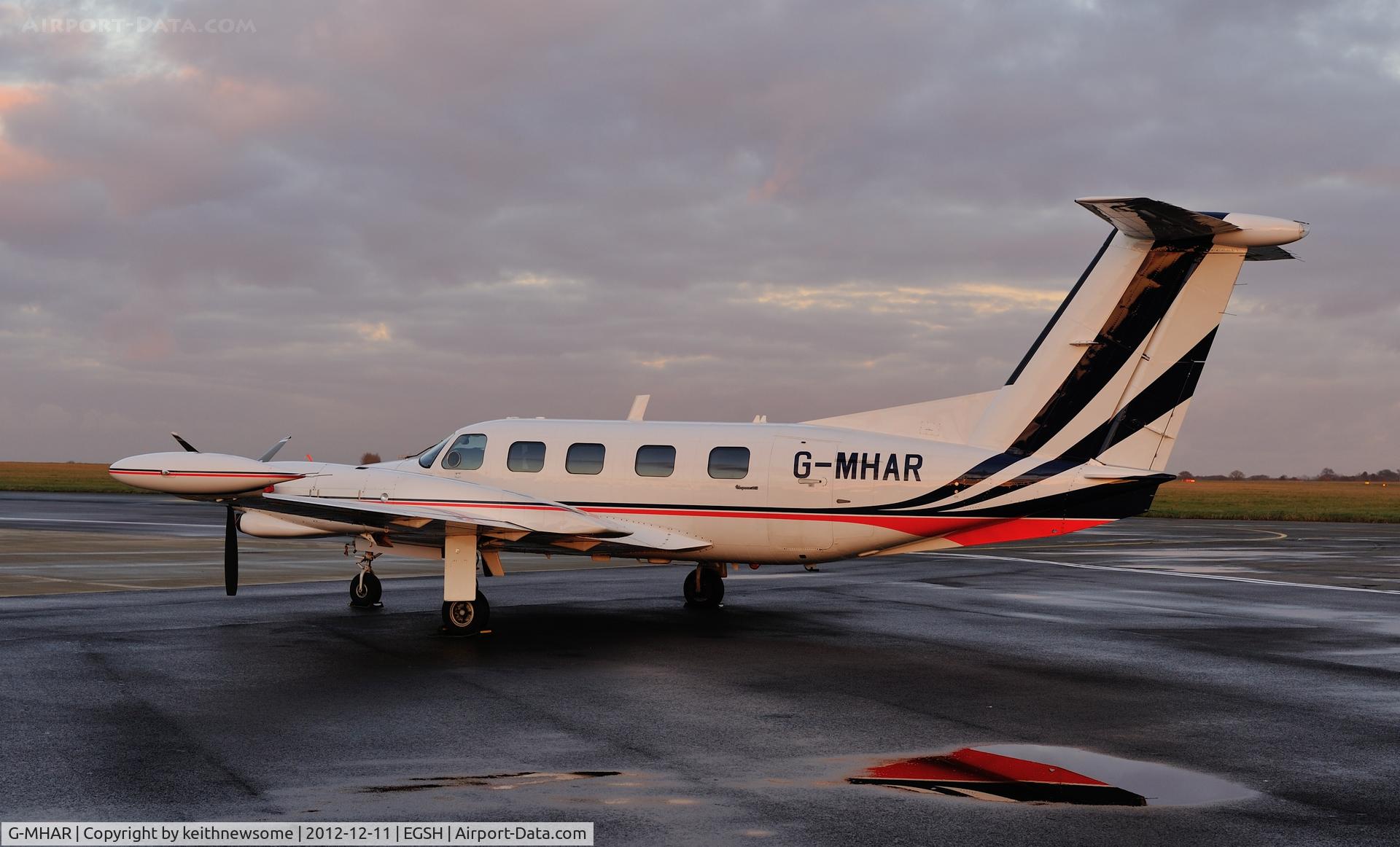 G-MHAR, 1984 Piper PA-42-720 Cheyenne IIIA C/N 42-5501020, A rare diversion from RAF Marham on a grey afternoon !