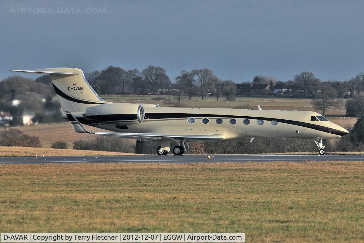 D-AVAR, 2008 Gulfstream Aerospace GV-SP (G550) C/N 5189, 2008 Gulfstream Aerospace G-V-SP Gulfstream G550, c/n: 5189 at Luton
